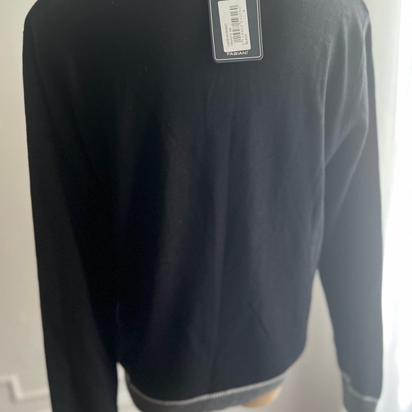 NWT Fabiani sweater, Men, Size L, Black  with small packet on the side - Picture 6 of 7